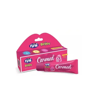 Hidratante Labial Carmed Fini Beijos Cor Rosa 10g